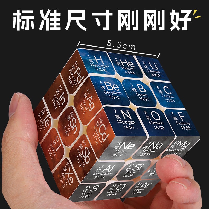 Chemical Elements Mathematical Physics Formula Student Puzzle Rubik'S Cube Toy Personalized Creative Third-Order Rubik'S Cube Children'S Gift - Image 4